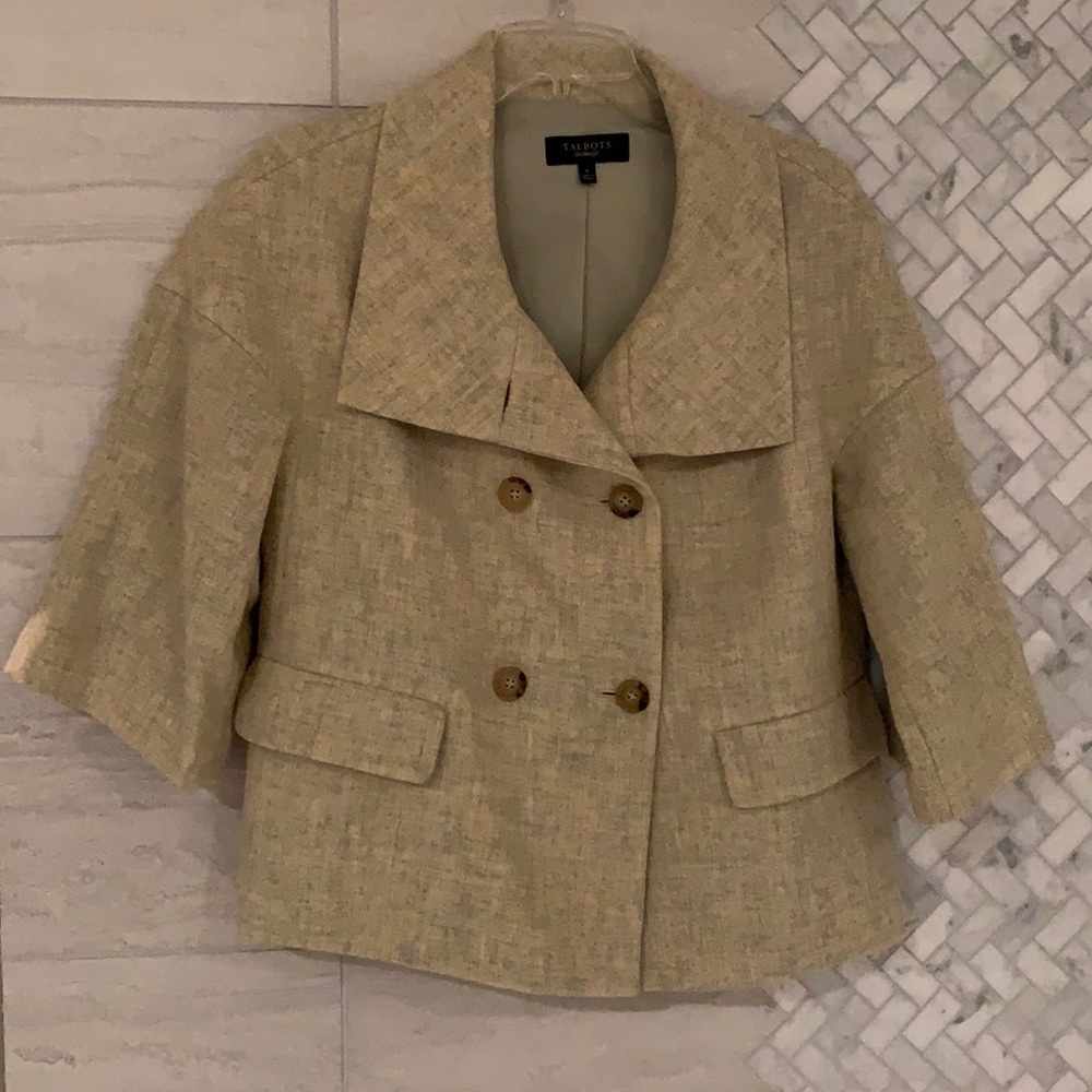 Talbots Blazer, lined, 6; wool-blend